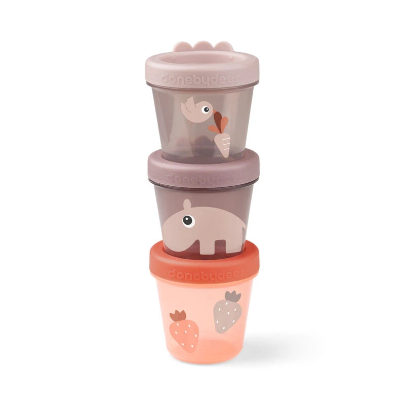Done By Deer Baby Food Container 3-pack Ozzo Powder 3 Done By Deer Baby Food Container 3-pack Ozzo Powder