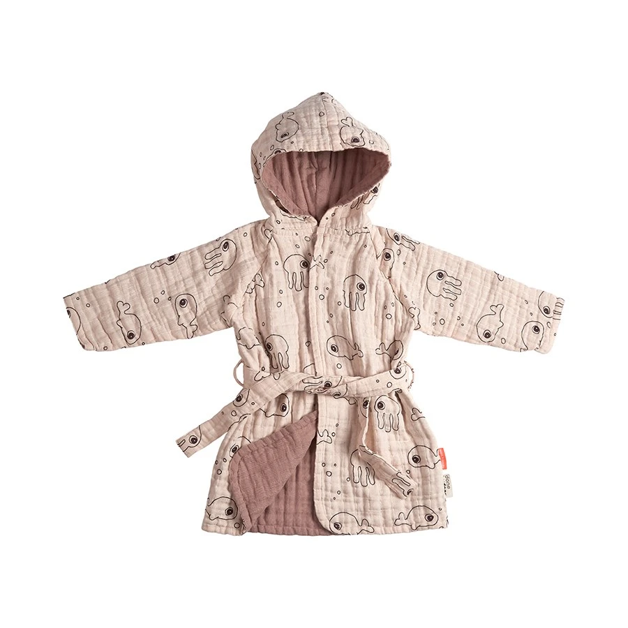 Done By Deer Badjas SEA FRIENDS Powder 3-4 Jaar