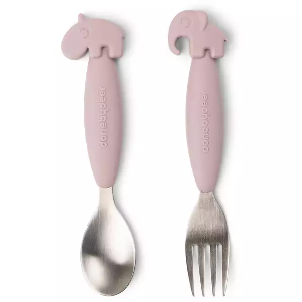 Done By Deer Yummy+ Vork En Lepel Deer Friends Powder 3 Done By Deer Yummy+ Vork En Lepel Deer Friends Powder