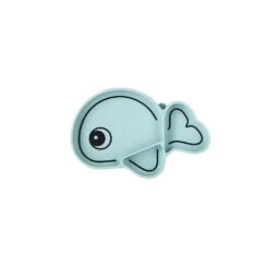 DONE BY DEER Stick & Stay Silicone Plate Wally Blue