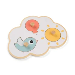 Done By Deer First Peg Puzzle Happy Clouds Colour Mix