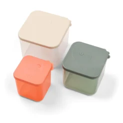 Done By Deer Food Storage Container Set Large 4-pack Elphee Colour Mix