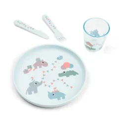 Done By Deer Foodie Dinner Set Celebration Blue