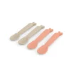 Done By Deer Kiddish Spoon 4-pack Lalee Sand/coral -Done By Deer Kiddish spoon 4 pack Lalee Sand 20and 20Coral Front 2 700x