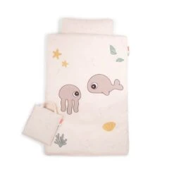 Done By Deer Dekbedovertrek Junior Jelly & Wally Powder 100x140cm