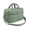 Done By Deer Quilted Changing Bag Green -Done By Deer Quilted changing bag Green Front PS 700x