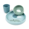 Done By Deer Silicone Dinner Set Happy Clouds Blue -Done By Deer Silicone dinner set Happy clouds Blue Front PS 800x