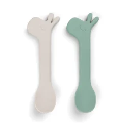 Done By Deer Silicone Spoon 2-pack Lalee Green