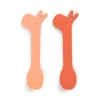 Done By Deer Silicone Spoon 2-pack Lalee Papaya -Done By Deer Silicone spoon 2 pack Lalee Papaya Front PS 800x