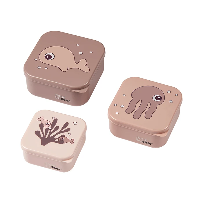 Done By Deer Snack Box Set 3pcs Sea Friends Powder 3 Done By Deer Snack Box Set 3pcs Sea Friends Powder