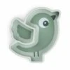 Done By Deer Silicone Stick & Stay Snack Plate Birdie Green -Done By Deer bird
