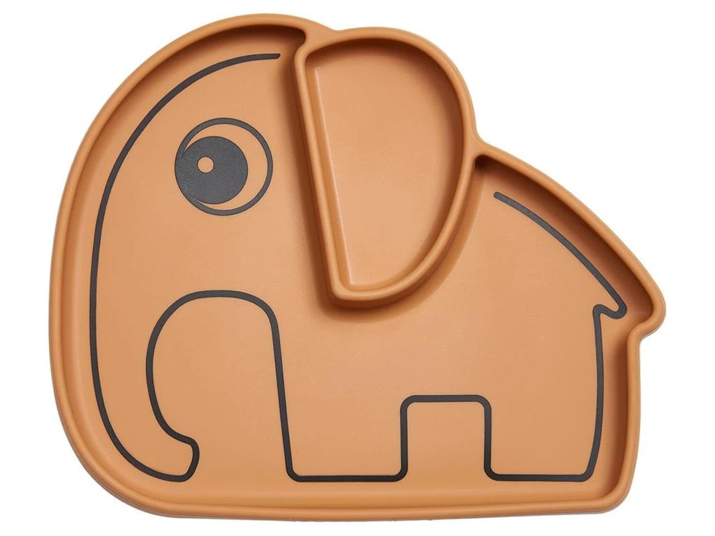 DONE BY DEER Stick & Stay Silicone Plate Mustard 3 DONE BY DEER Stick & Stay Silicone Plate Mustard