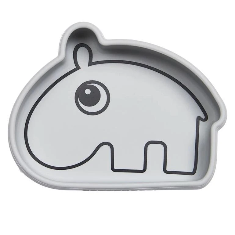 Done By Deer Silicone Stick & Stay Bowl Grey 3 Done By Deer Silicone Stick & Stay Bowl Grey