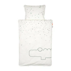 Done By Deer Dekbedovertrek Croco Green 100 X 140 Cm