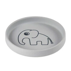 Done By Deer Silicone Plate Elphee Grey