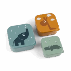 Done By Deer Snack Box Set 3-pack Deer Friends Blue Mix