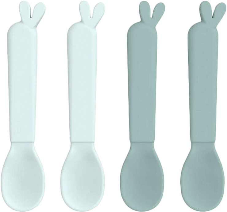 Done By Deer Kiddish Spoon 4-pack Lalee Blue 3 Done By Deer Kiddish Spoon 4-pack Lalee Blue