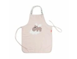 Done By Deer Waterproof Kids Apron Happy Clouds Powder
