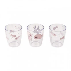 Done By Deer Yummy Mini Glass 3-pack Sea Friends Powder