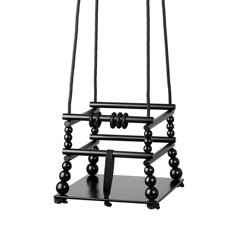 Done By Deer Wooden Swing Black 3 Done By Deer Wooden Swing Black